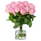 Amsterdam-Zuidoost flowers  -  Pink roses (40cm) Flower Bouquet/Arrangement