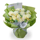 China flowers  -  Classic White Roses and Chamomile Mixed Bouqu Flower Bouquet/Arrangement