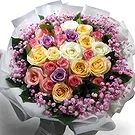 China flowers  -  Charming Bouquet of Pink, White, Champagne, a Flower Bouquet/Arrangement