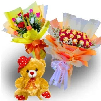 San Jose del Monte Online Florist - Utsökta blandade rosor Bukett