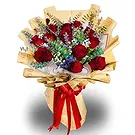 Asipulo flowers  -  Elegant Red Flower Bouquet/Arrangement
