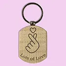 Nepal flowers  -  LoveEngrave Wooden Keyring Flower Bouquet/Arrangement