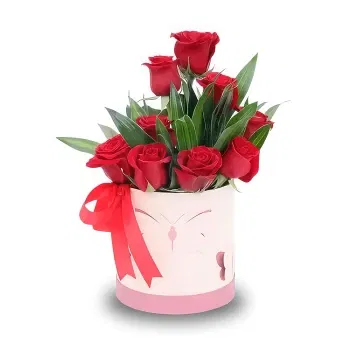 שארג'ה פרחים- Love Rose Box