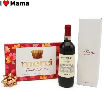 Alicante  - Chocolate de primavera italiano rojo y Merci 