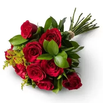 Aluminio kwiaty- Bukiet 12 Czerwonych Róż Kwiat Dostawy