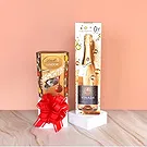 Frankfurt kvety- Nealkoholické Chardonnay a Lindt Pralines Aranžovanie kytice