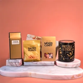 Varšava kvety- Cukríky a slané pochutiny