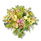 United Arab Emirates flowers  -  Fresh Pastel Flower Mix with Eucalyptus Flower Bouquet/Arrangement