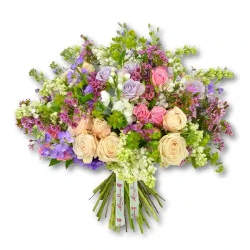 Dubai  - Arreglo floral en tonos pastel suaves 
