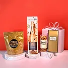 Frankfurt-virágok- Alkoholmentes Sparkle & Enjoy ajándékdoboz Virágkötészeti csokor