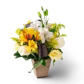fleuriste fleurs de Antonio Diogo- Arrangement de Lisianthus et Astromélias Fleur Livraison