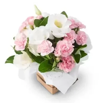 Alambari blomster- Arrangement av feltblomster i rosa toner Blomst Levering
