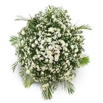 flores Fortaleza floristeria -  Lujosa Corona De Condolencias