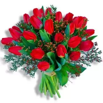 Quarteira Online kukkakauppias - Punainen kiusaus Kimppu