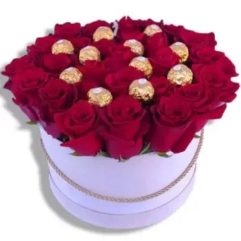 Quarteira Online kukkakauppias - Rakkautta ensi silmäyksellä Kimppu
