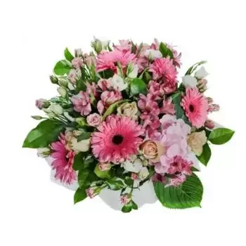 Portale Vells Blumen Florist- Entzückendes Rosa Blumen Lieferung