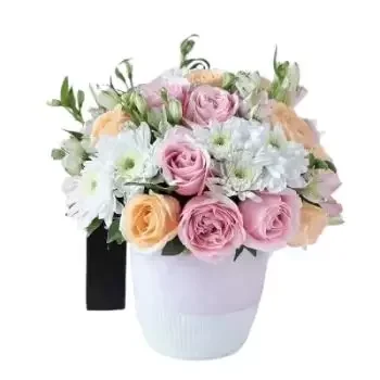 אל-בח'ה פרחים- מגוון פרחים מעורבים פרח משלוח