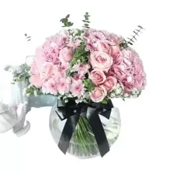 קרית אל-אוליה פרחים- פרחים ורודים מעורבים פרח משלוח
