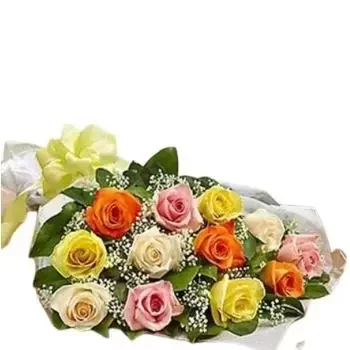 fiorista fiori di Maqbarat aṣ-Ṣulaybikhat- Mix di rose colorate Fiore Consegna