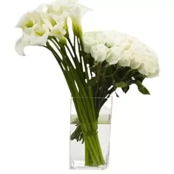 Riyad Fleuriste en ligne - Calla & Roses Bouquet