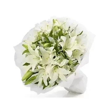 Riyadh kedai bunga online - Hidangan putih Sejambak