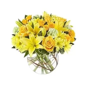 אל-חווילדיה פרחים- פרחים צהובים מעורבים פרח משלוח