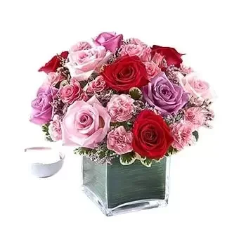Khobar cvijeća- Miješa cvijeće u vazi Cvijet Isporuke