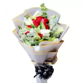 بائع زهور القويعية- أزهار مختلطة مبهجة زهرة التسليم