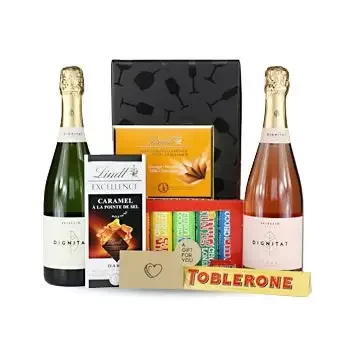 Luxembourg flowers  -  Cava Choco Baskets Delivery