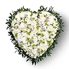 Verossaz flowers  -  White Heart Flower Bouquet/Arrangement
