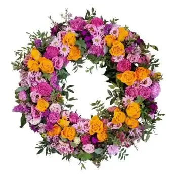 flores Suiza floristeria -  Condolencias Naranjas