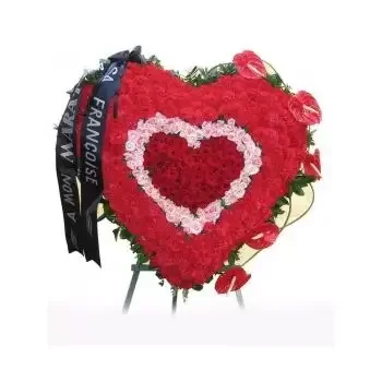 flores Armenia floristeria -  Corazón fúnebre Ramos de  con entrega a domicilio