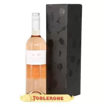 Nurnberg kukat- Rosé Wine Lahjasetti Kukka Toimitus