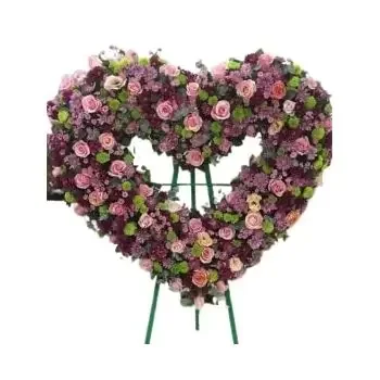 ดอกไม้ เยเรวาน - พวงหรีดหัวใจ ช่อดอกไม้/การจัดวางดอกไม้