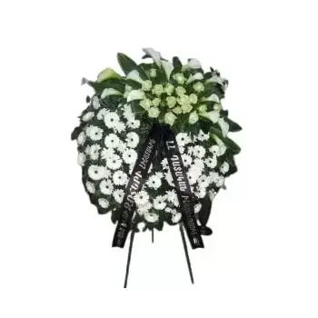 flores Yerevan floristeria -  corona blanca Ramos de  con entrega a domicilio