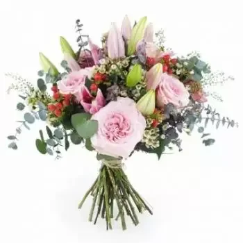 仏領ギアナ 花- ポルト ピンクの色合いの花の花束 花 配信