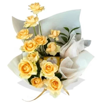 بائع زهور مركز دي فلاك- بتلات الخوخ زهرة التسليم