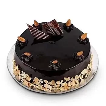 Egypt Online blomsterbutikk - Mandelsjokoladekake Bukett