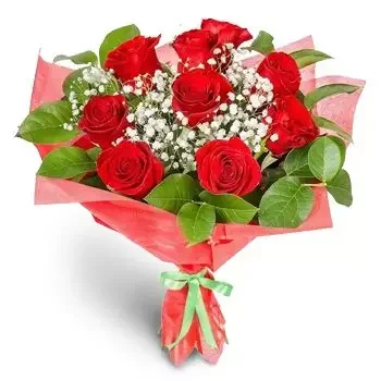 flores Brusen floristeria -  Rojo Romántico Ramos de  con entrega a domicilio