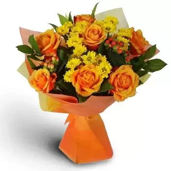 Alekovo bloemen bloemist- De kleur oranje Bloem Levering