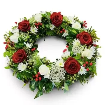 flores Sudáfrica floristeria -  corona de navidad Ramos de  con entrega a domicilio