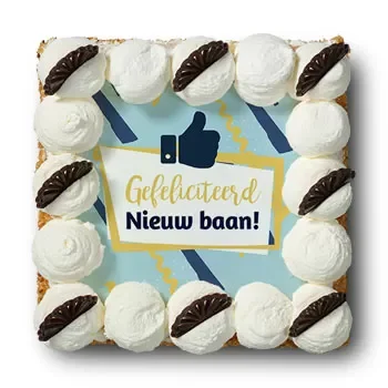 Groningen Fleuriste en ligne - Gâteau à la crème fouettée Bouquet