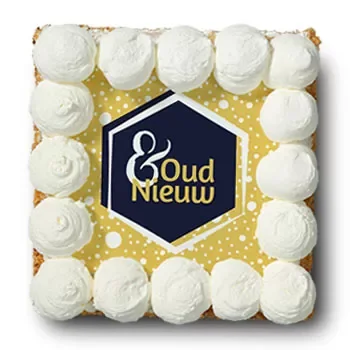 Holland flowers  -  Whipped cream cake 'New year's eve' Flower Delivery