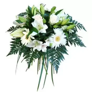  flowers  -  White Beauty Flower Bouquet/Arrangement