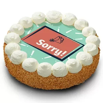 Groningen Online cvjećar - Kremasta torta 'Sorry' Buket