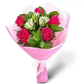 Бисерци цветы- Розоватая любовь Цветок Доставка