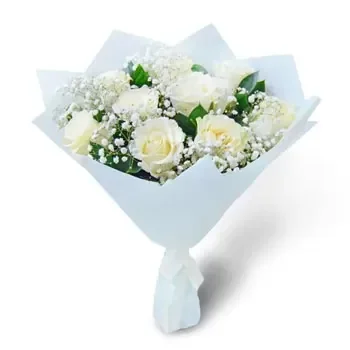 Barloznica Blumen Florist- Weißes Thema Blumen Lieferung