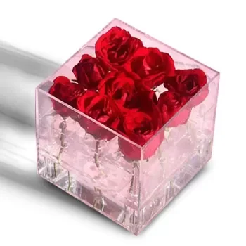 flores Johannesburgo floristeria -  caja de rosas Ramos de  con entrega a domicilio