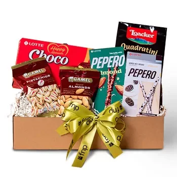 Singapore Online kukkakauppias - Laatikko suklaapähkinöitä Kimppu