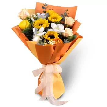 Jurong West Central פרחים- זר פרחים מעודן פרח משלוח